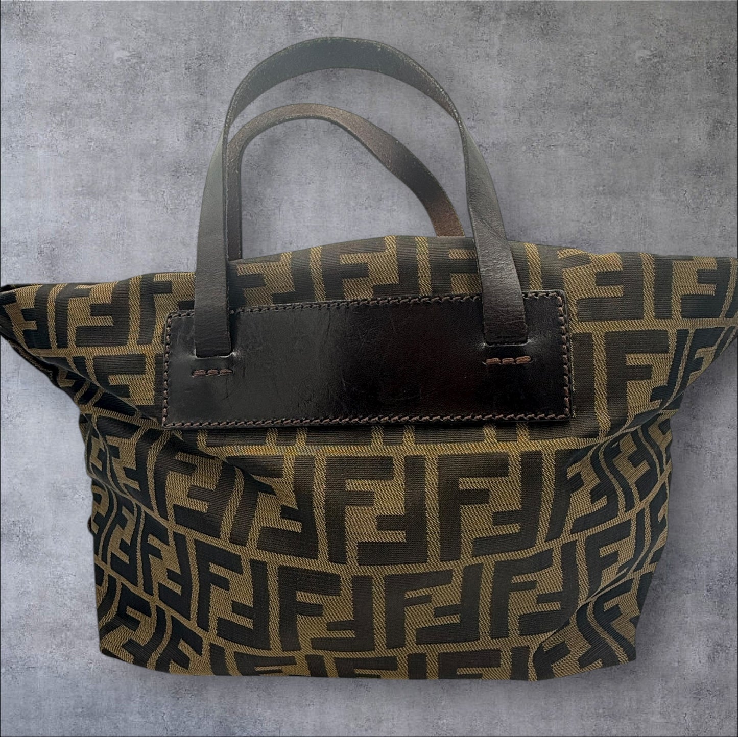 277. Fendi Zucca Authentic Roll Tote Bag