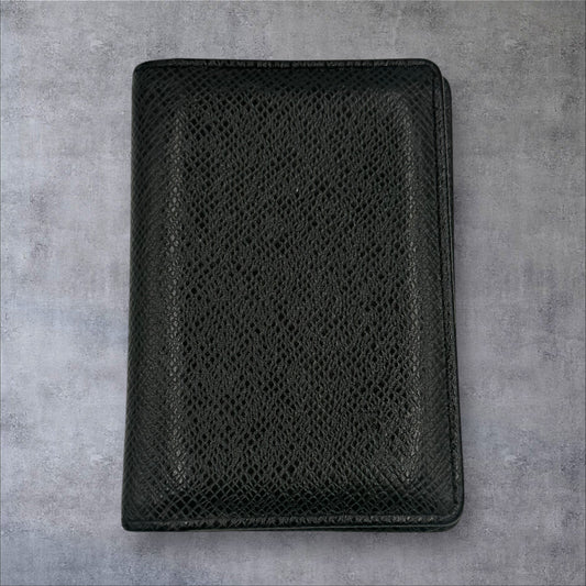 Louis Vuitton Taiga leather black pocket organizer