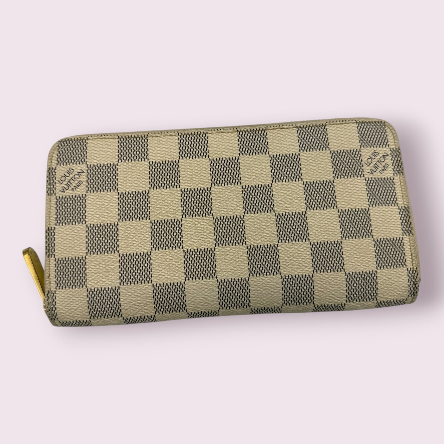 280. Louis Vuitton Damier Azur Long Zippy Wallet