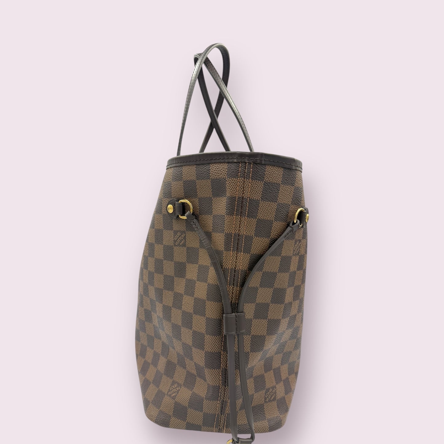 Louis Vuitton Damier Ebene Neverfull MM with Pink Balerine lining