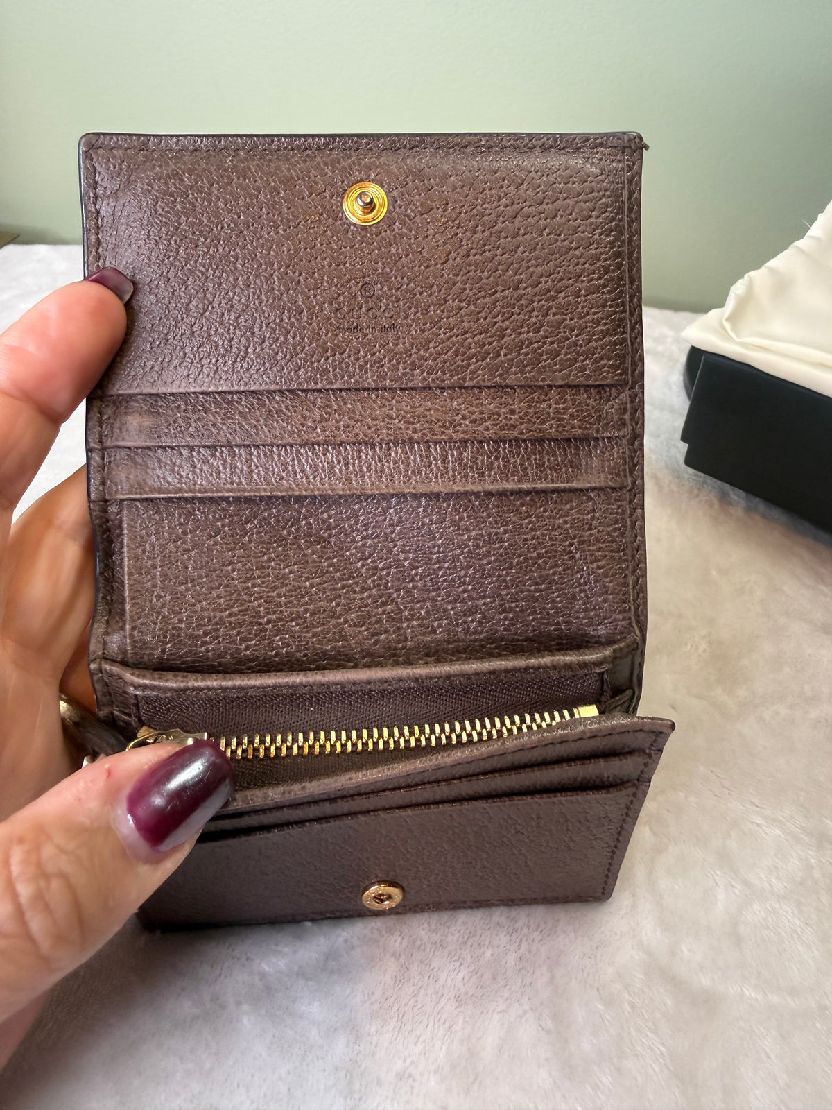 2018. Gucci Ophidia GG Card Case Wallet