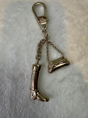 1752. Gucci Boot and bag Gold Keychain/bag charm
