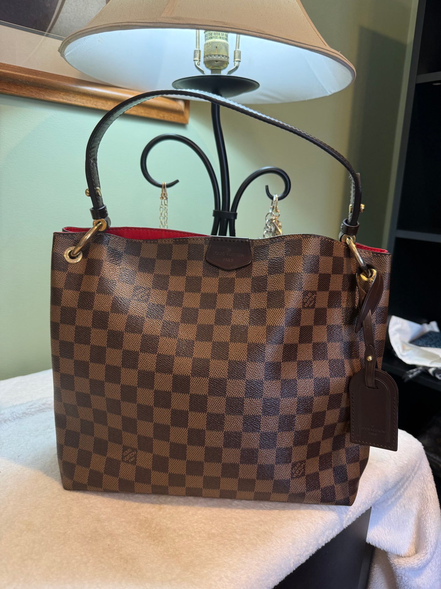 535. Louis Vuitton Damier Ebene Graceful PM