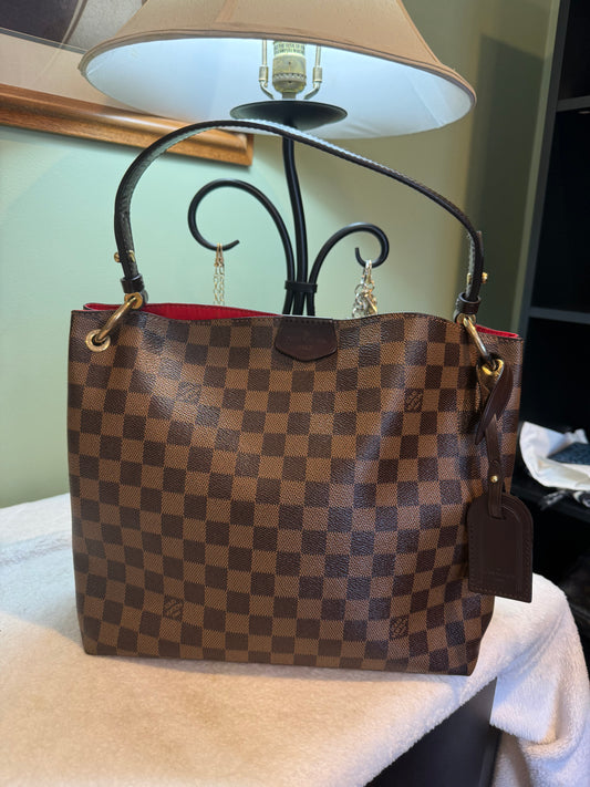 535. Louis Vuitton Damier Ebene Graceful PM
