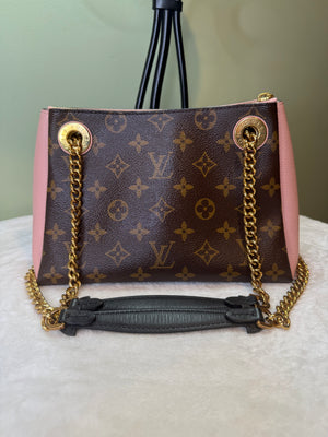1802. Louis Vuitton Monogram Surene BB with Pink