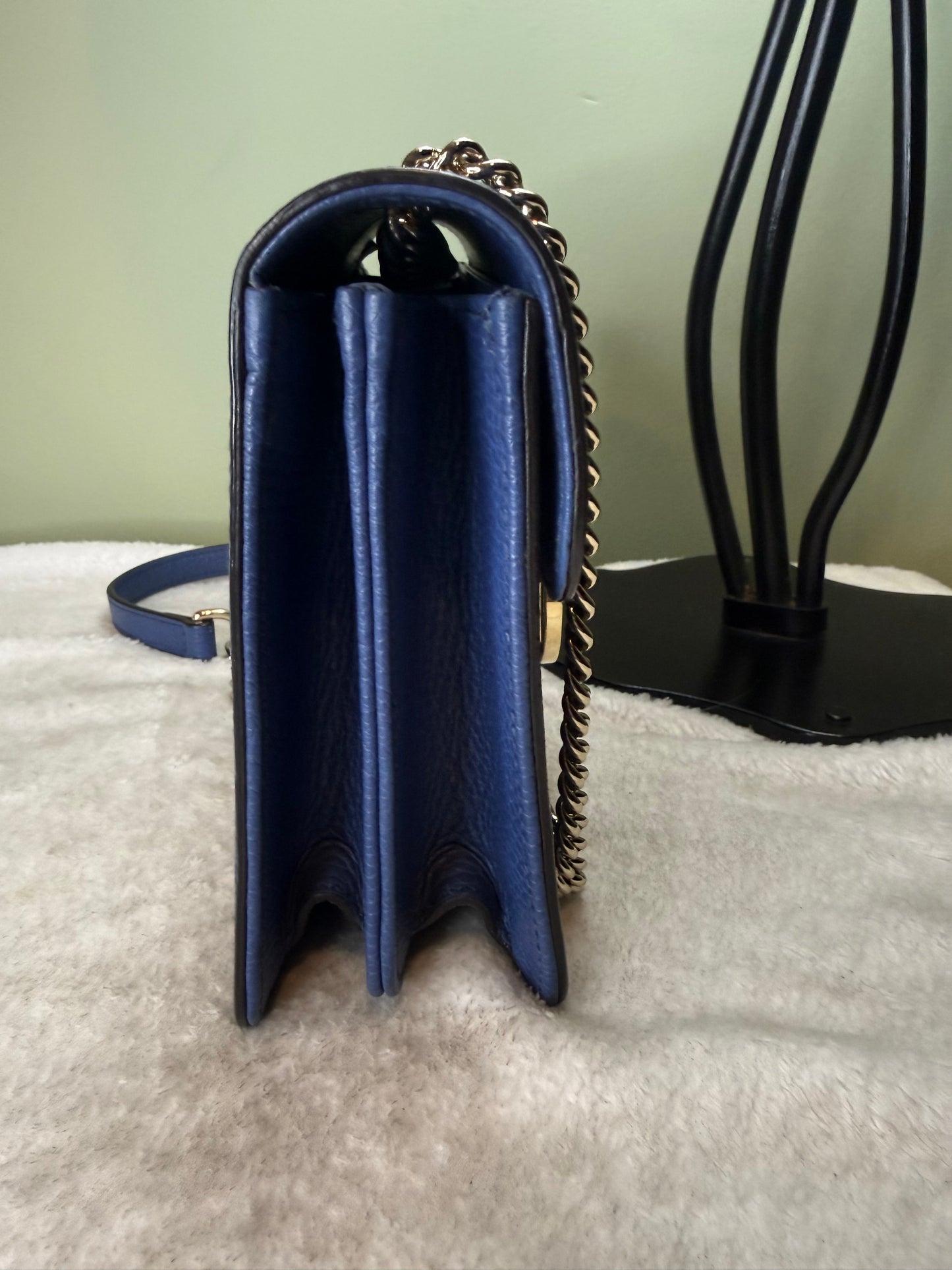 1249. Gucci Blue Interlocking G Shoulder Bag