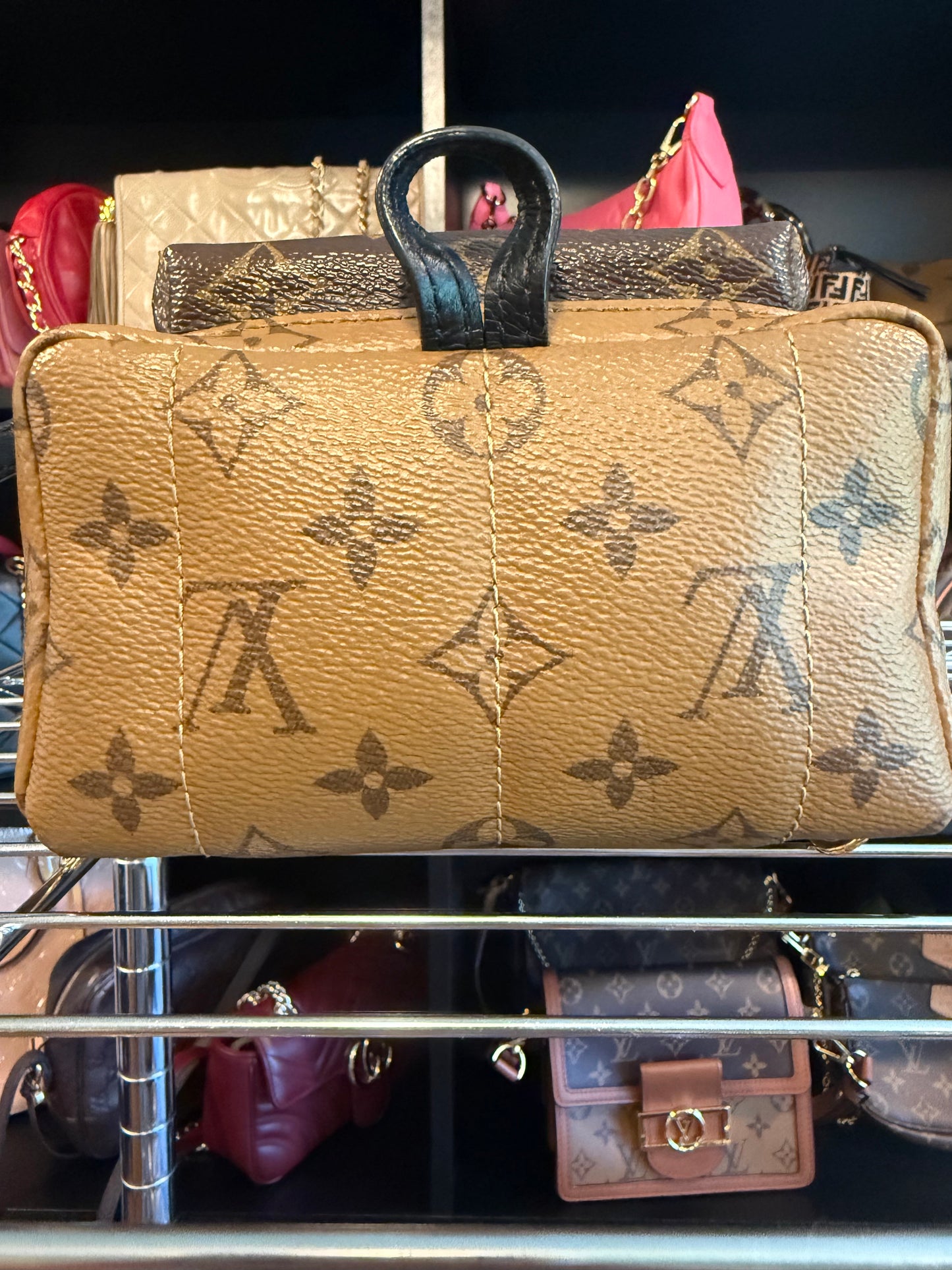 1467. Louis Vuitton Reverse Monogram Palm Springs Mini Backpack