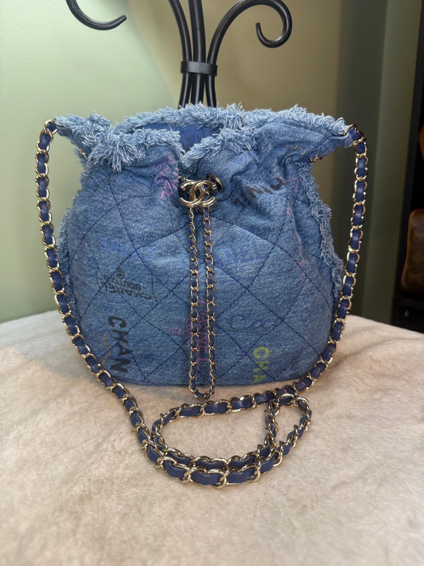 1353. Chanel Denim Mood Bucket Bag