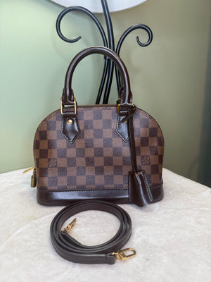 1965. Louis Vuitton Damier Ebene Alma BB