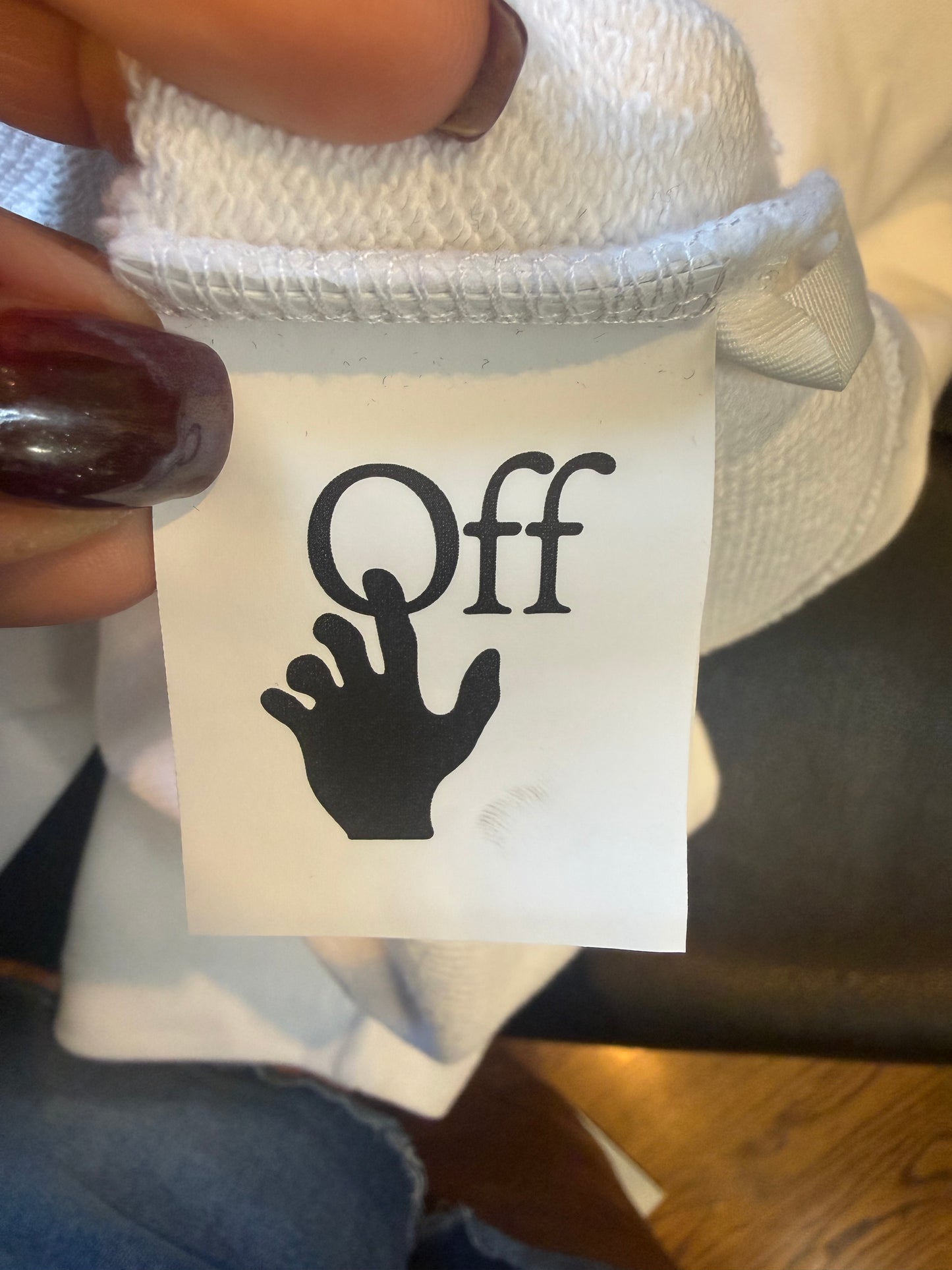 1629. Off White Pink Graffiti White Hoodie Sweatshirt