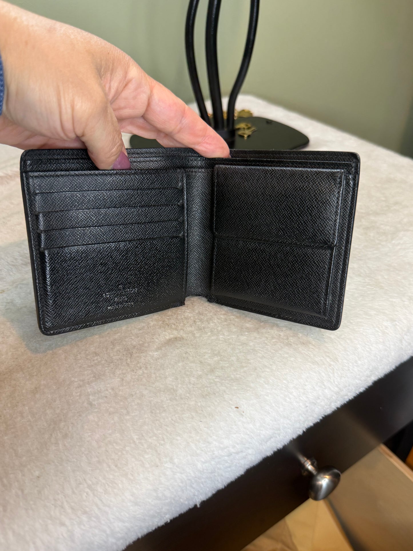 1526. Louis Vuitton Damier Graphite Bifold Mens wallet