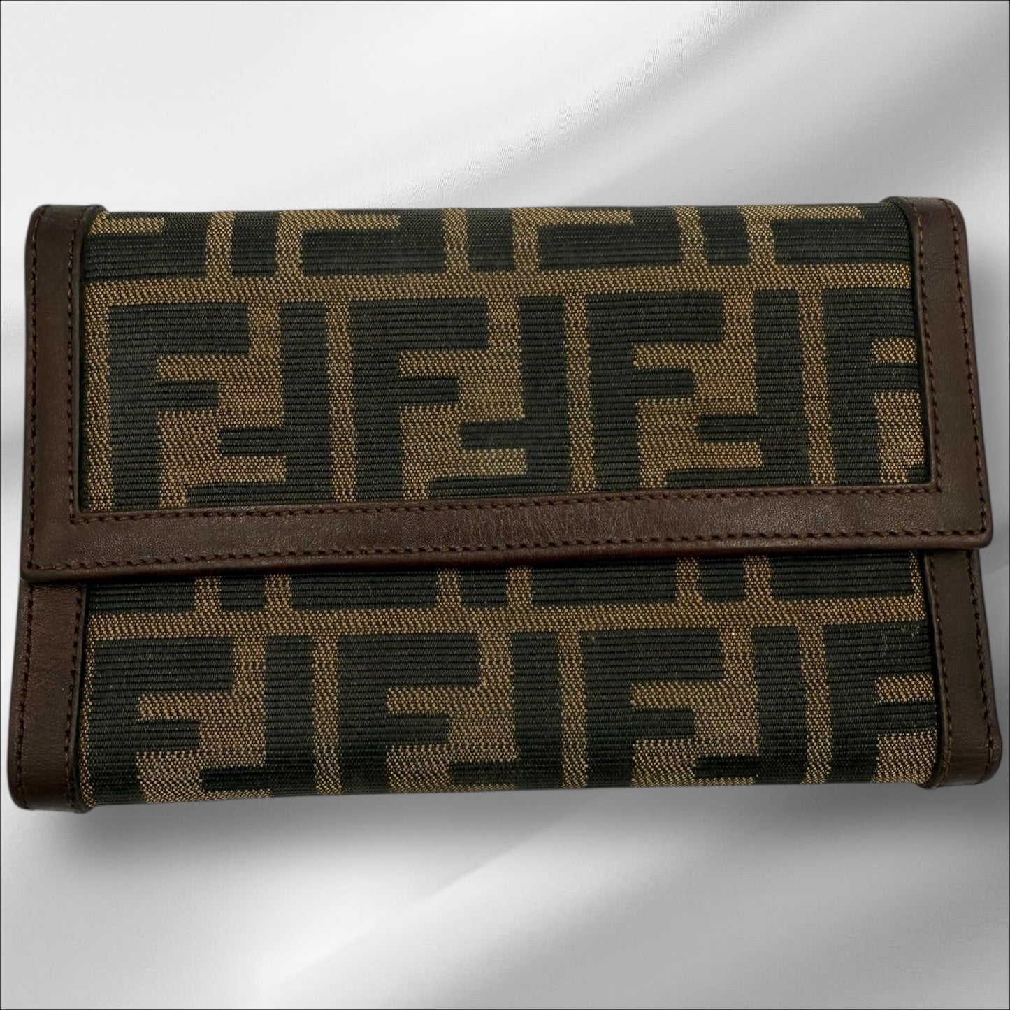306. Fendi Zucca Pattern Tri-fold wallet