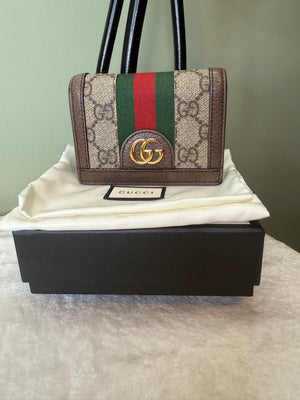 2018. Gucci Ophidia GG Card Case Wallet