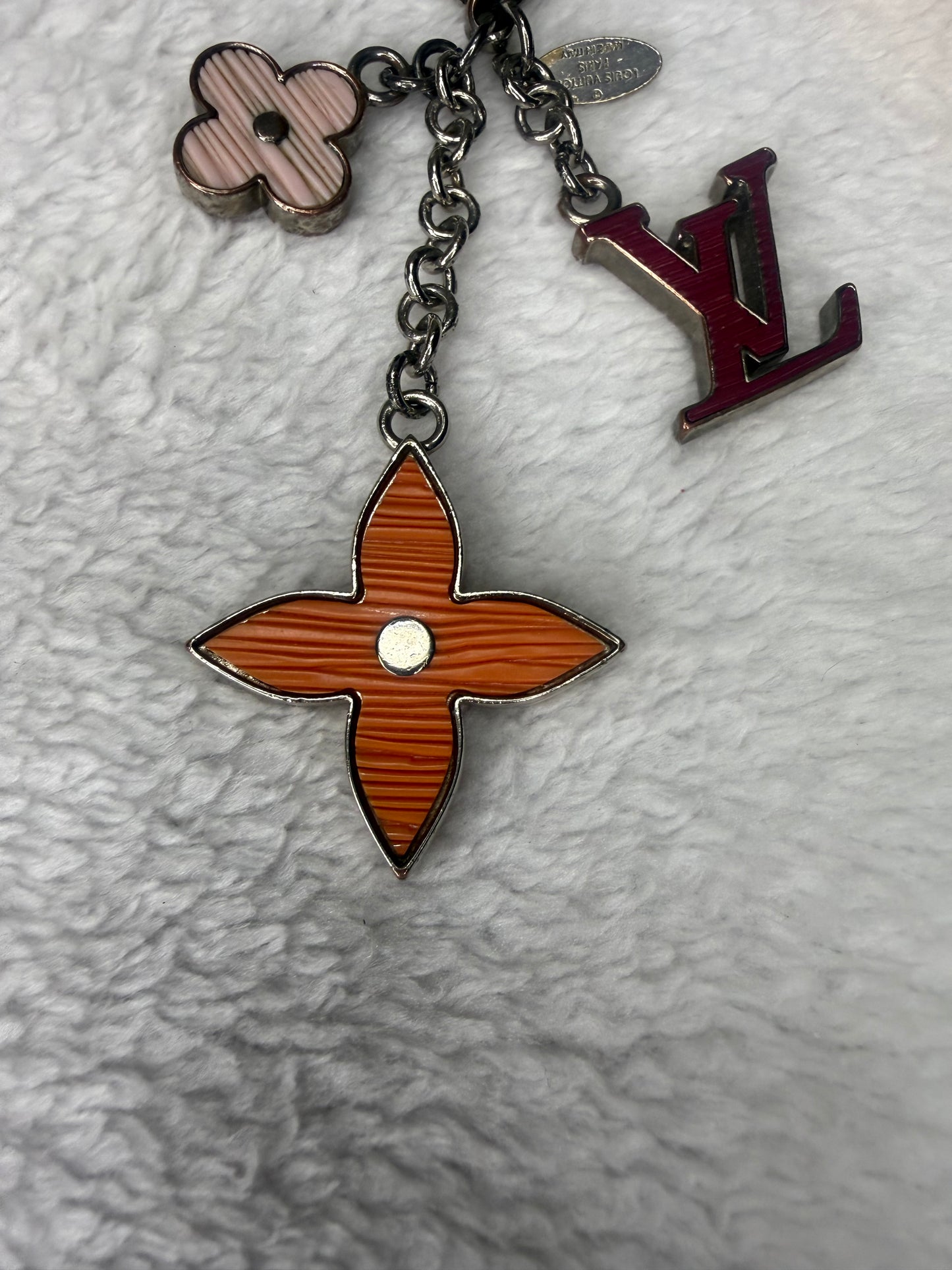 1522. Louis Vuitton Fleur d'Epi Small Bag Charm