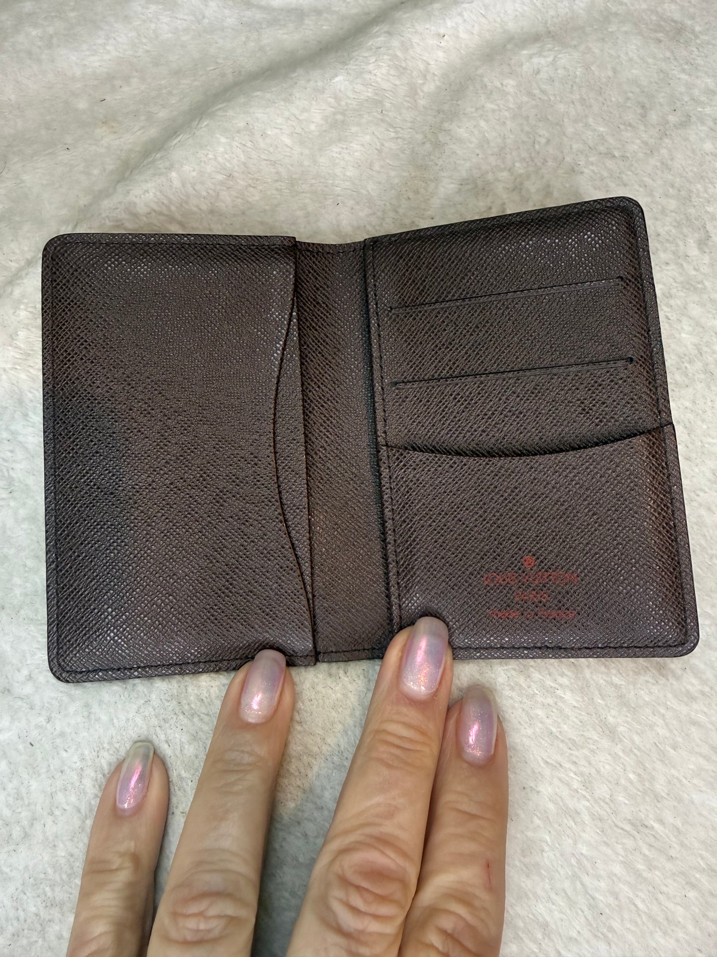 1211. Louis Vuitton Damier Ebene Pocket Organizer