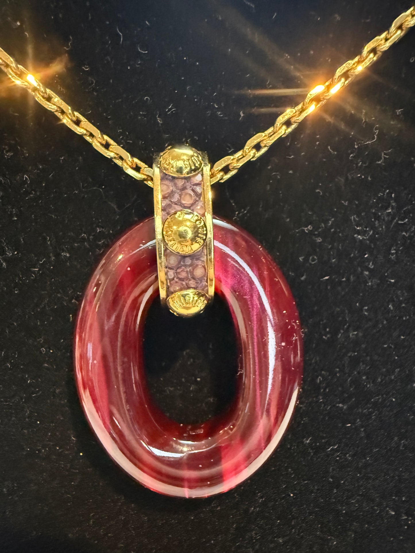 1580. Louis Vuitton "Gimme A Clue" Pendant Necklace