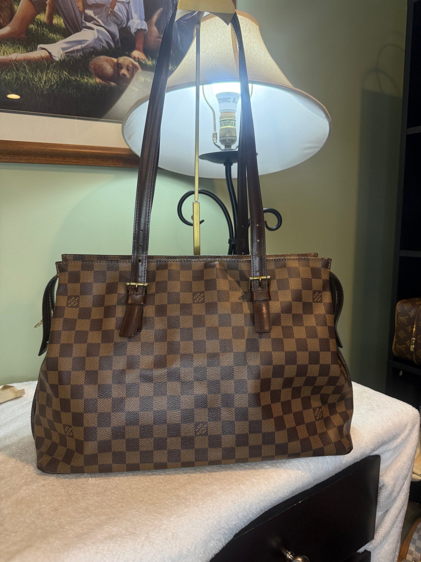 1277. Louis Vuitton Damier Ebene Chelsea