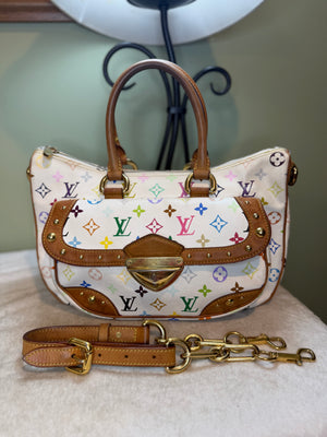 1585. Louis Vuitton White Multicolor Rita