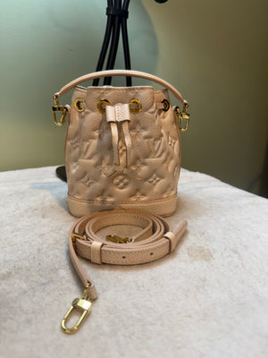 1637. Louis Vuitton Summer Stardust Beige Empriente Nano Noe