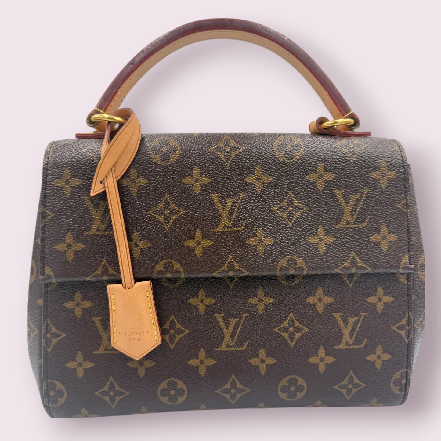 247. Louis Vuitton Monogram Cluny BB Bordeaux X Fuchsia