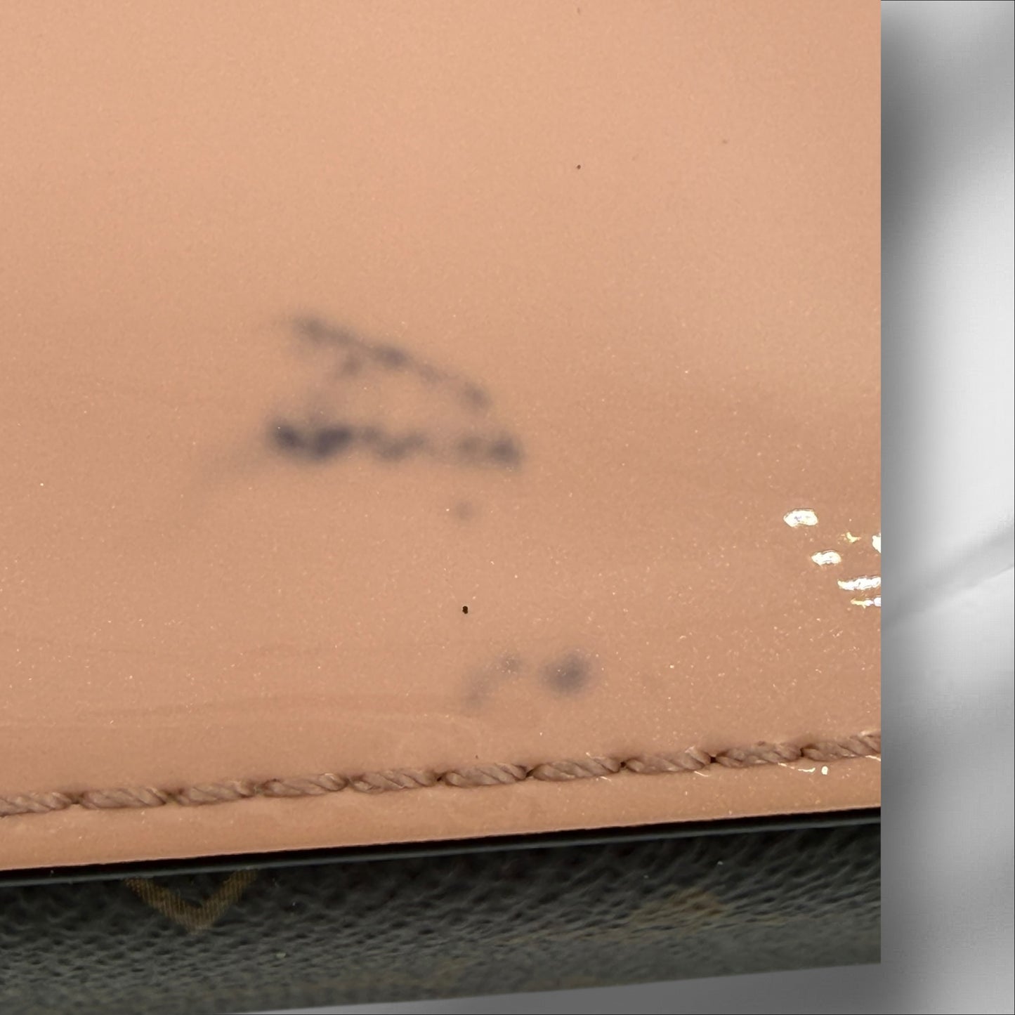 350. Louis Vuitton Monogram Cherrywood BB Rose Balerine