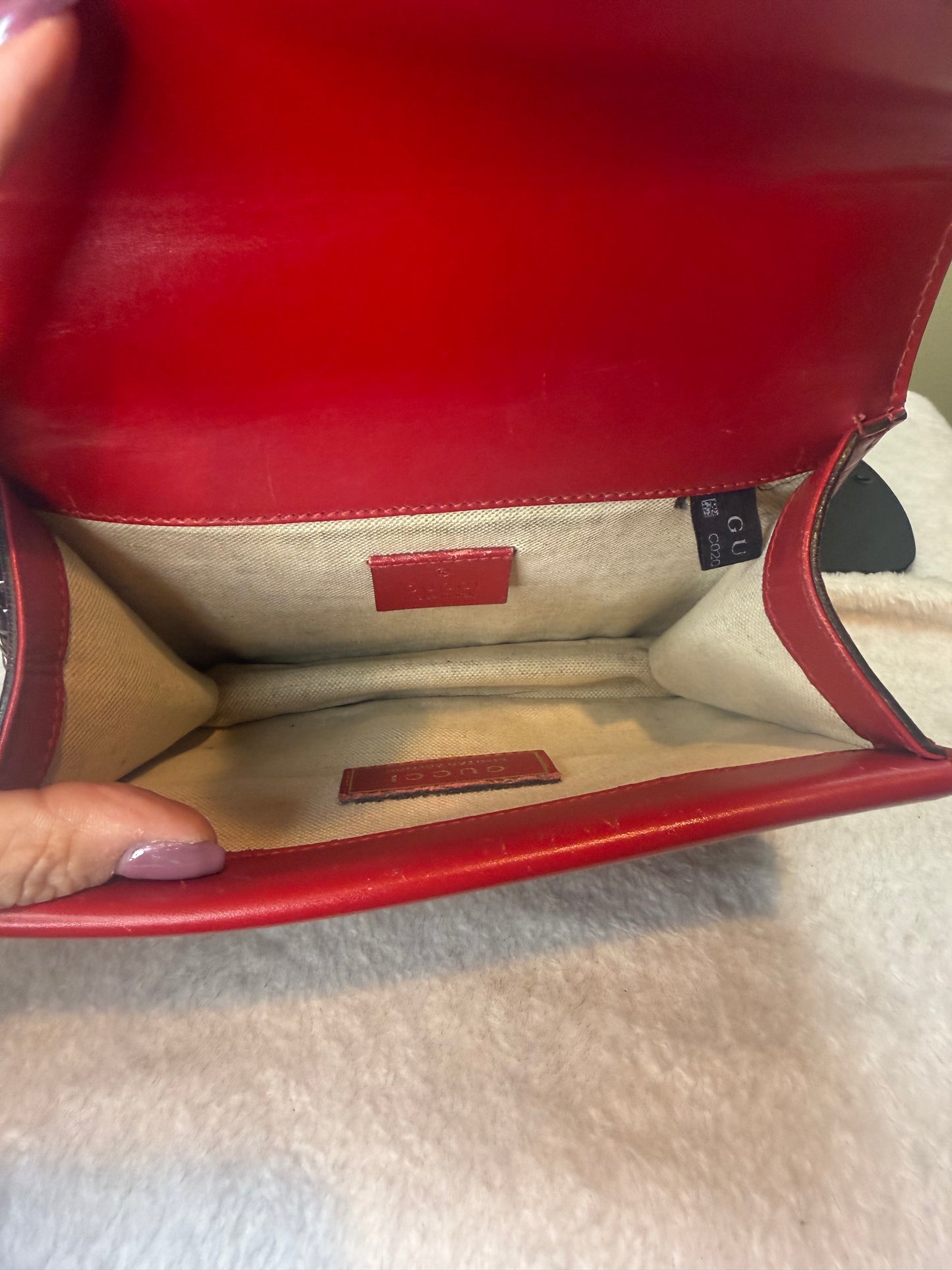 1059. Gucci Red Calfskin Chinese New Year Dionysus Limited Edition
