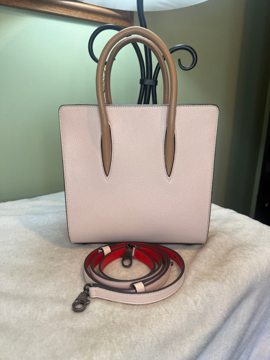 923. Christian Louboutin Pink Paloma Small 2-Way shoulder bag