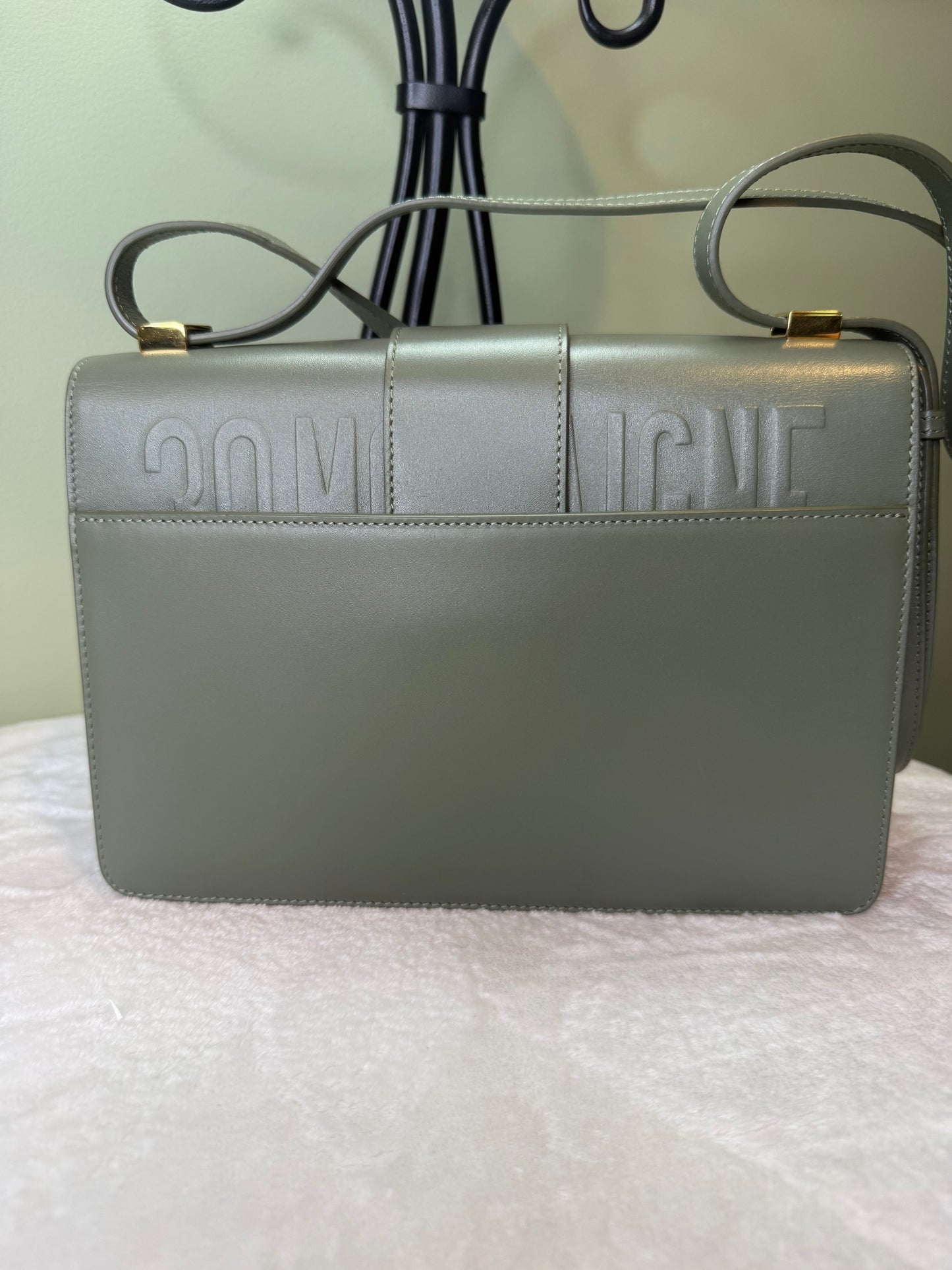 1773. Christian Dior Olive 30 Montaigne Bag
