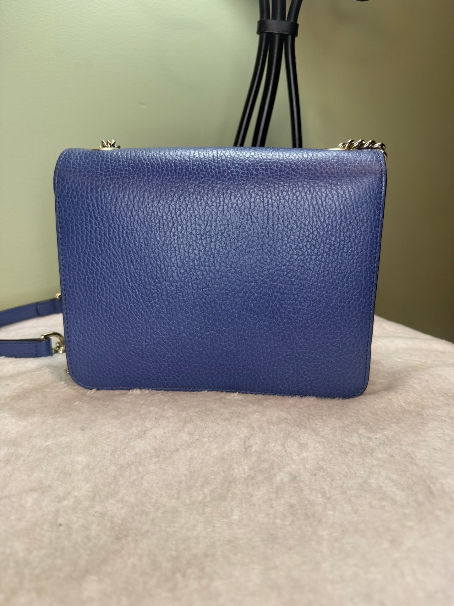 1249. Gucci Blue Interlocking G Shoulder Bag