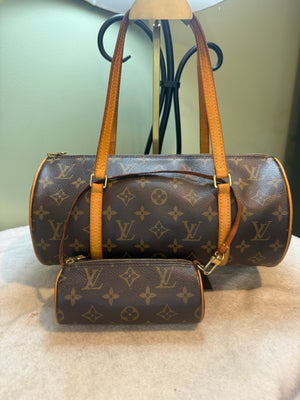 1700. Louis Vuitton Monogram Papillon 30 with mini Pouch