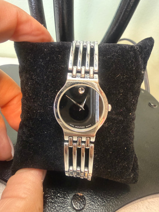 1498. Movado Esperanza Watch with Black Museum Dial