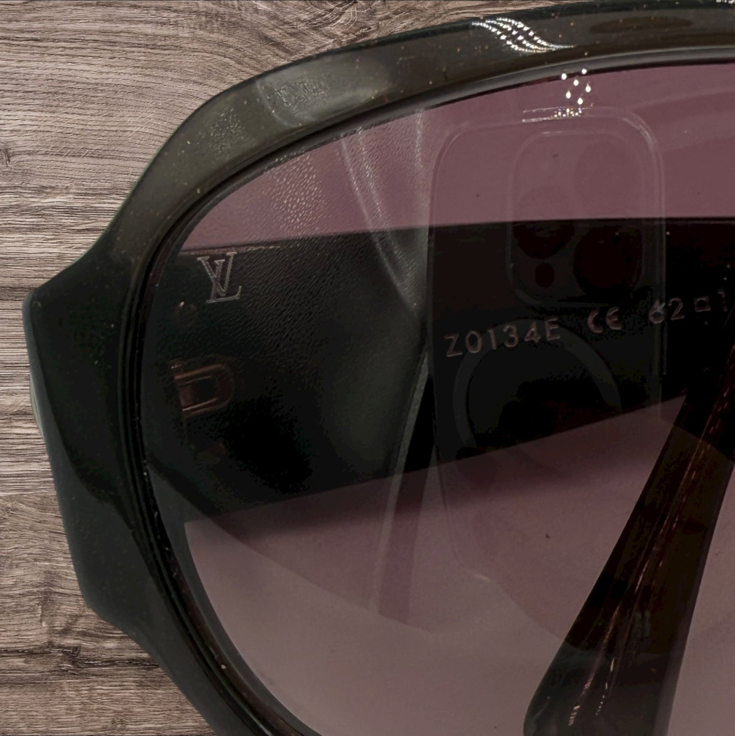 287. Louis Vuitton Ursula Strass Rhinestone Sunglasses Dark Brown