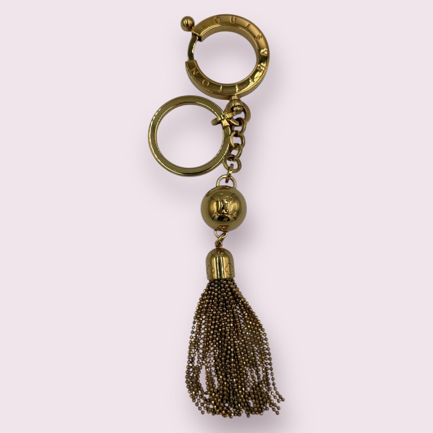 309. Louis Vuitton Gold Tassel Bag Charm