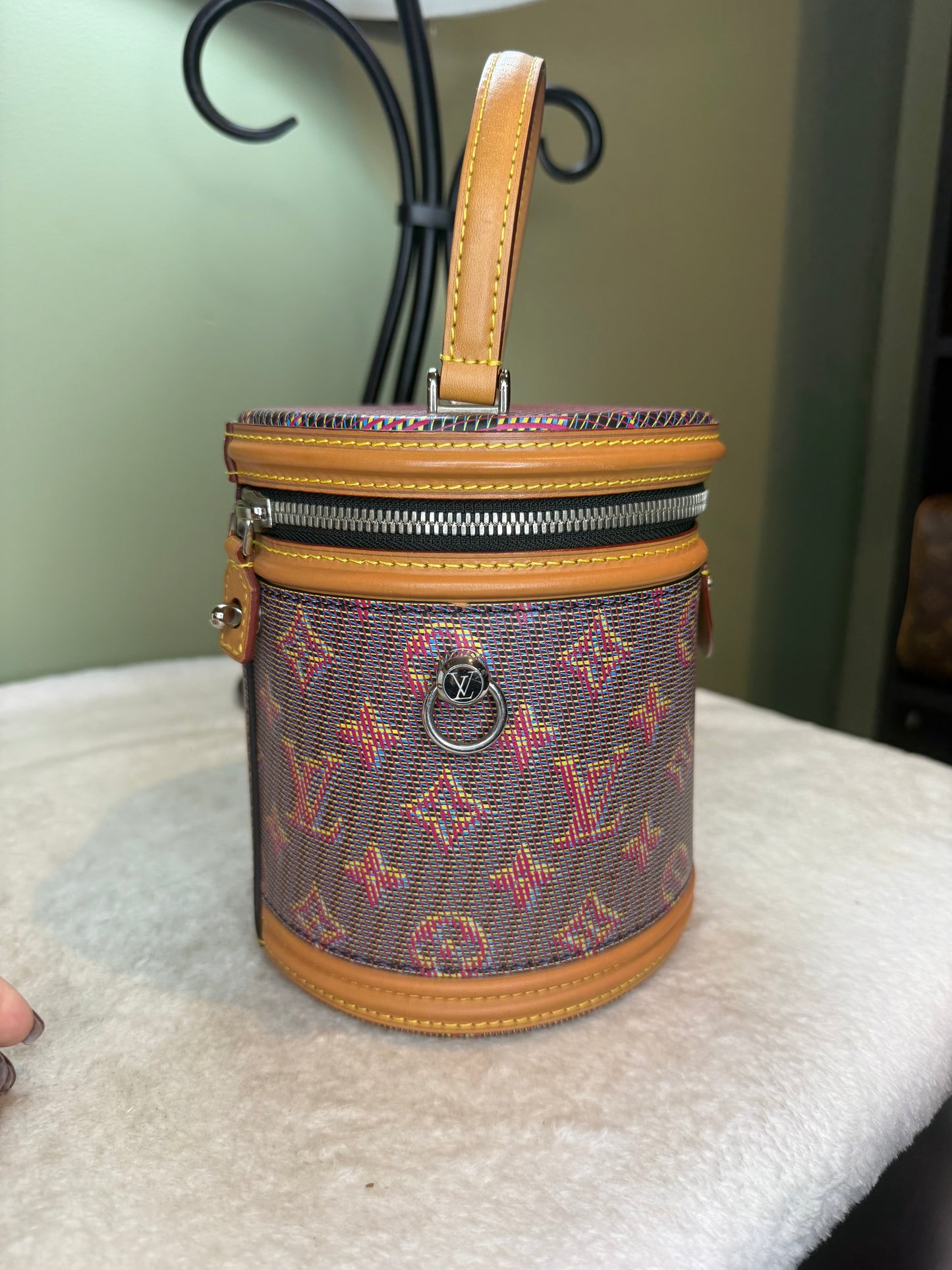 1314. Louis Vuitton Cannas 2-way Handbag in LV pop Canvas