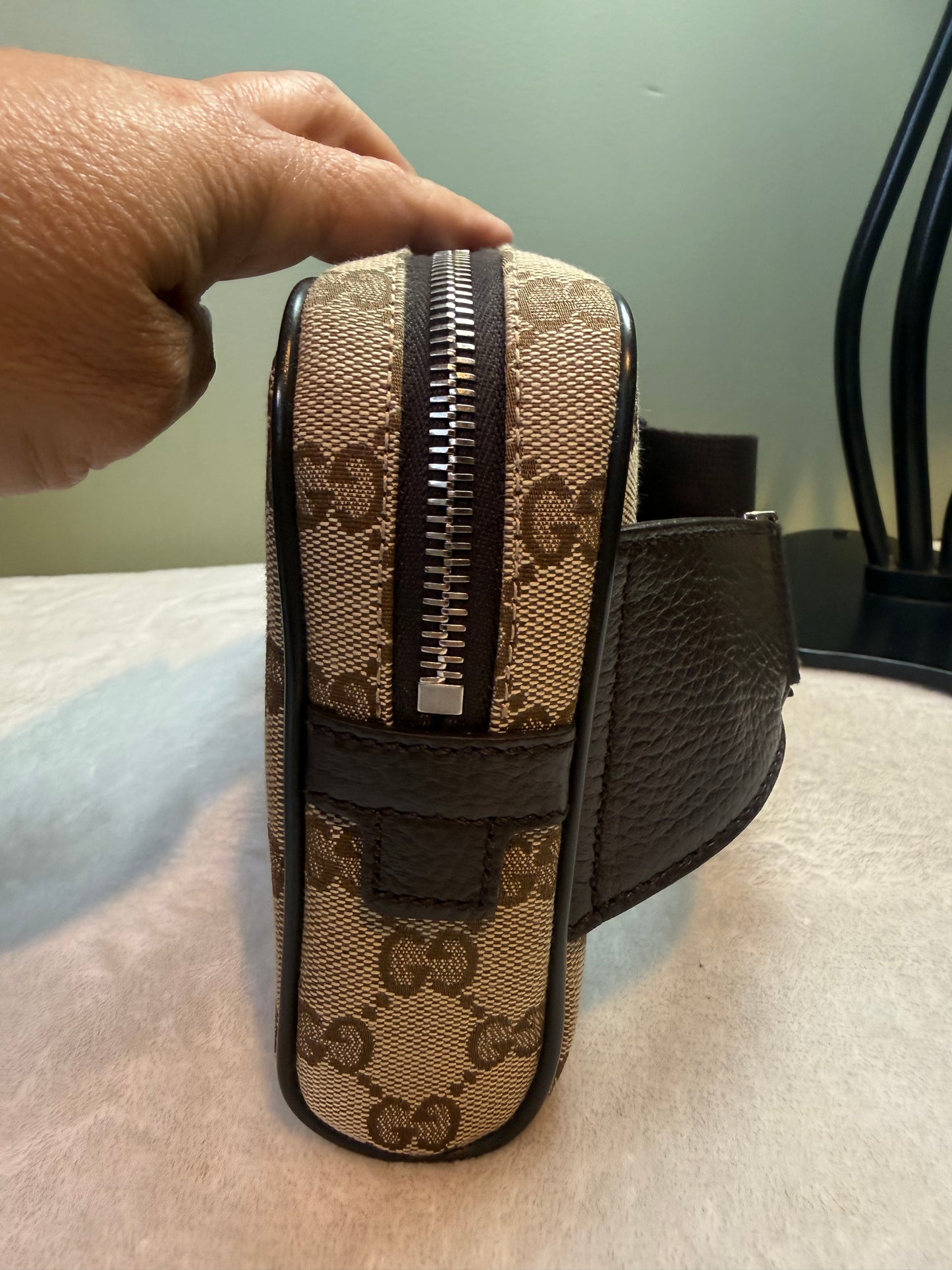 1911. Gucci GG Monogram Canvas Belt Bag