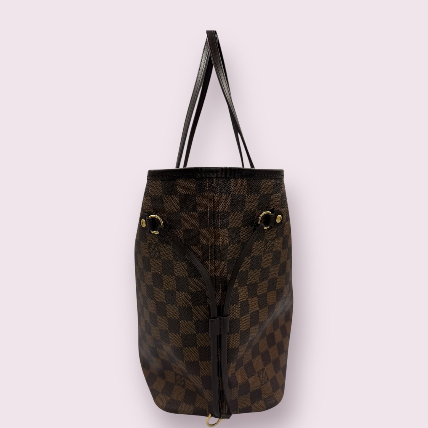 Louis Vuitton Damier Ebene Neverfull MM with Pink Balerine lining