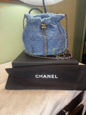 1353. Chanel Denim Mood Bucket Bag