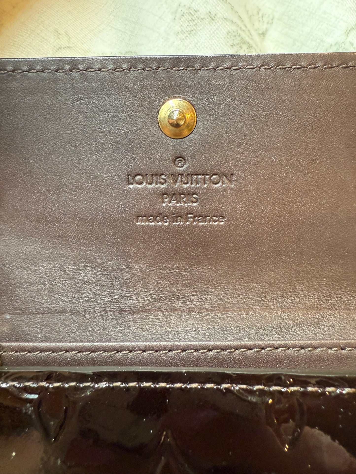 Louis Vuitton Amarante Vernis Key Holder