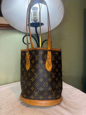 1469. Louis Vuitton Monogram Petit Bucket Bag