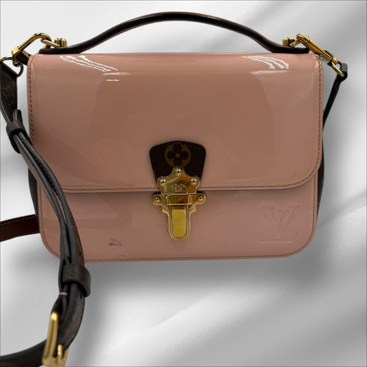 350. Louis Vuitton Monogram Cherrywood BB Rose Balerine