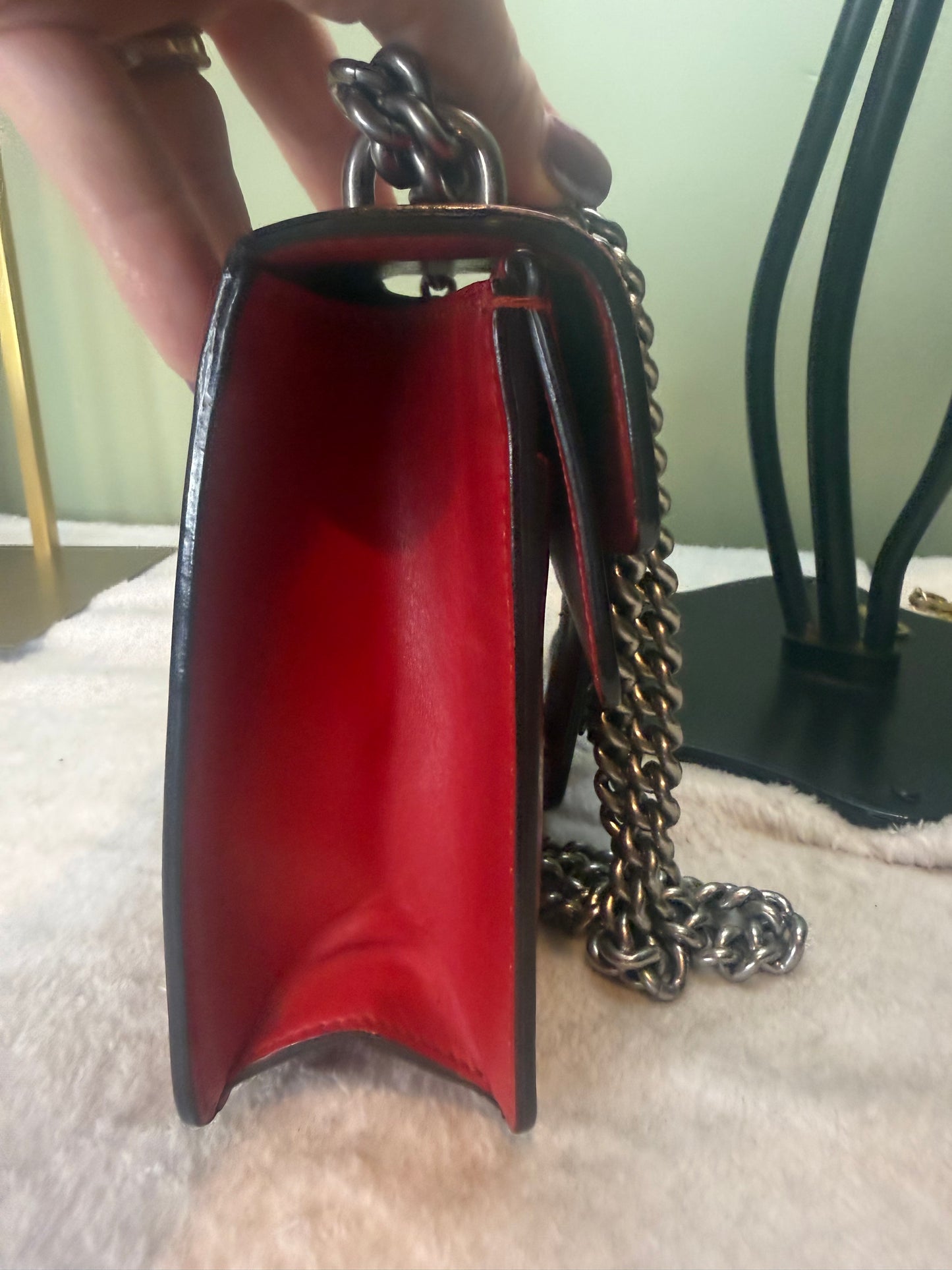 1059. Gucci Red Calfskin Chinese New Year Dionysus Limited Edition