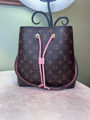 1893. Louis Vuitton Monogram NeoNoe with Pink