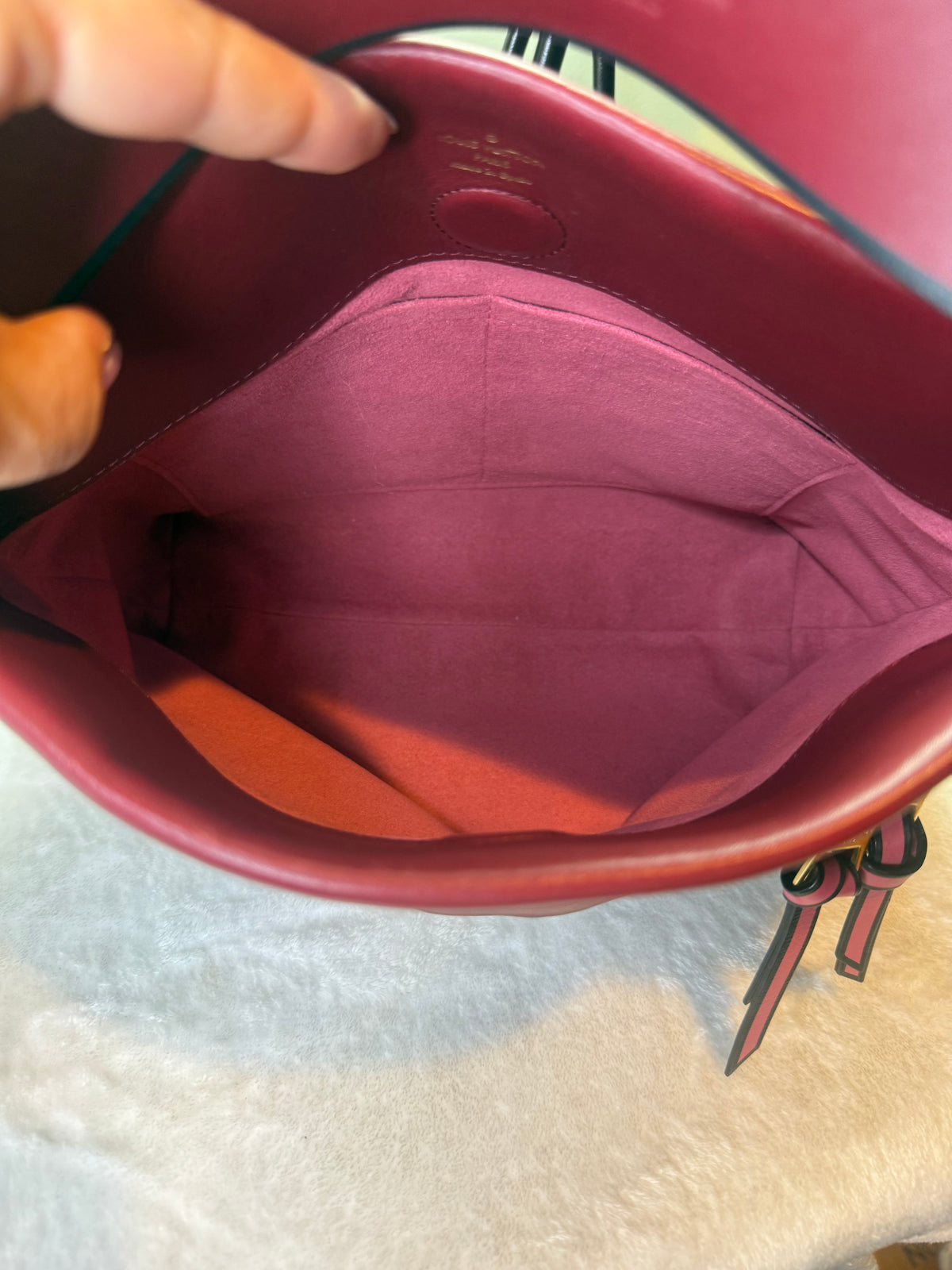 1997. Louis Vuitton Monogram Tuilleries with Burgundy leather