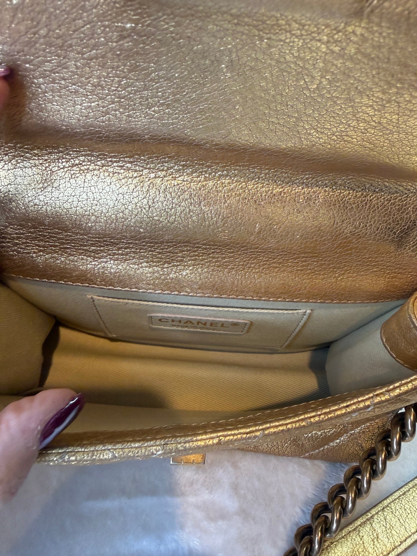 1849. Chanel Metallic Rita Flap Bag