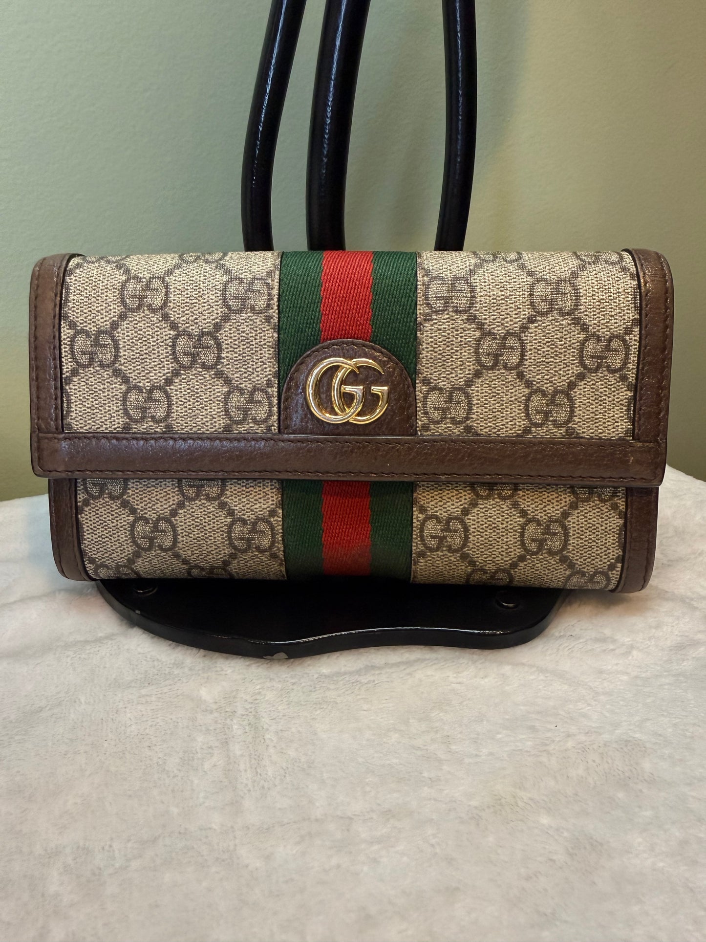1845. Gucci Ophidia GG Supreme Continental Wallet