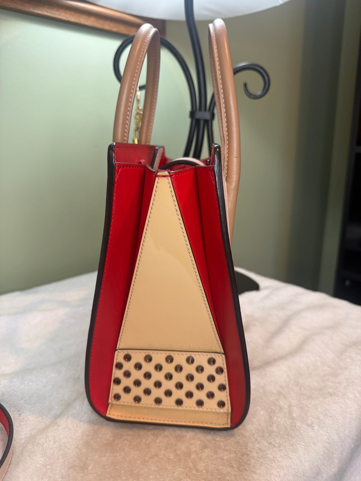 923. Christian Louboutin Pink Paloma Small 2-Way shoulder bag