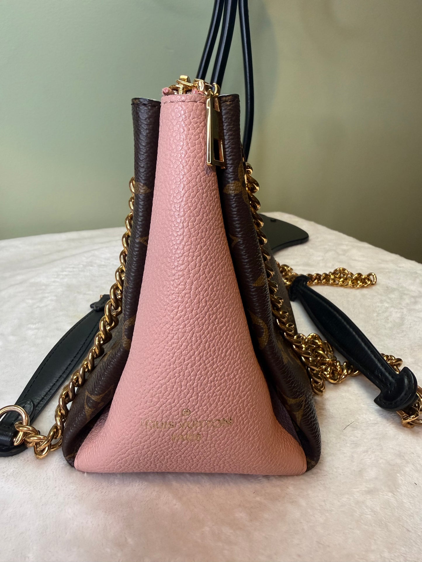 1802. Louis Vuitton Monogram Surene BB with Pink