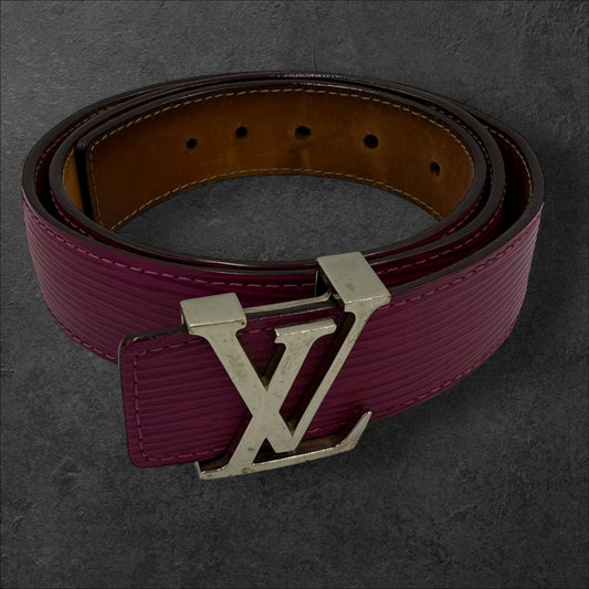 Louis Vuitton Fushia Epi Leather Belt