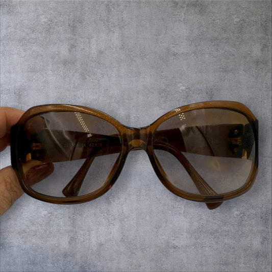 286. Louis Vuitton Ursula Strass Rhinestone Sunglasses Gradiant Brown