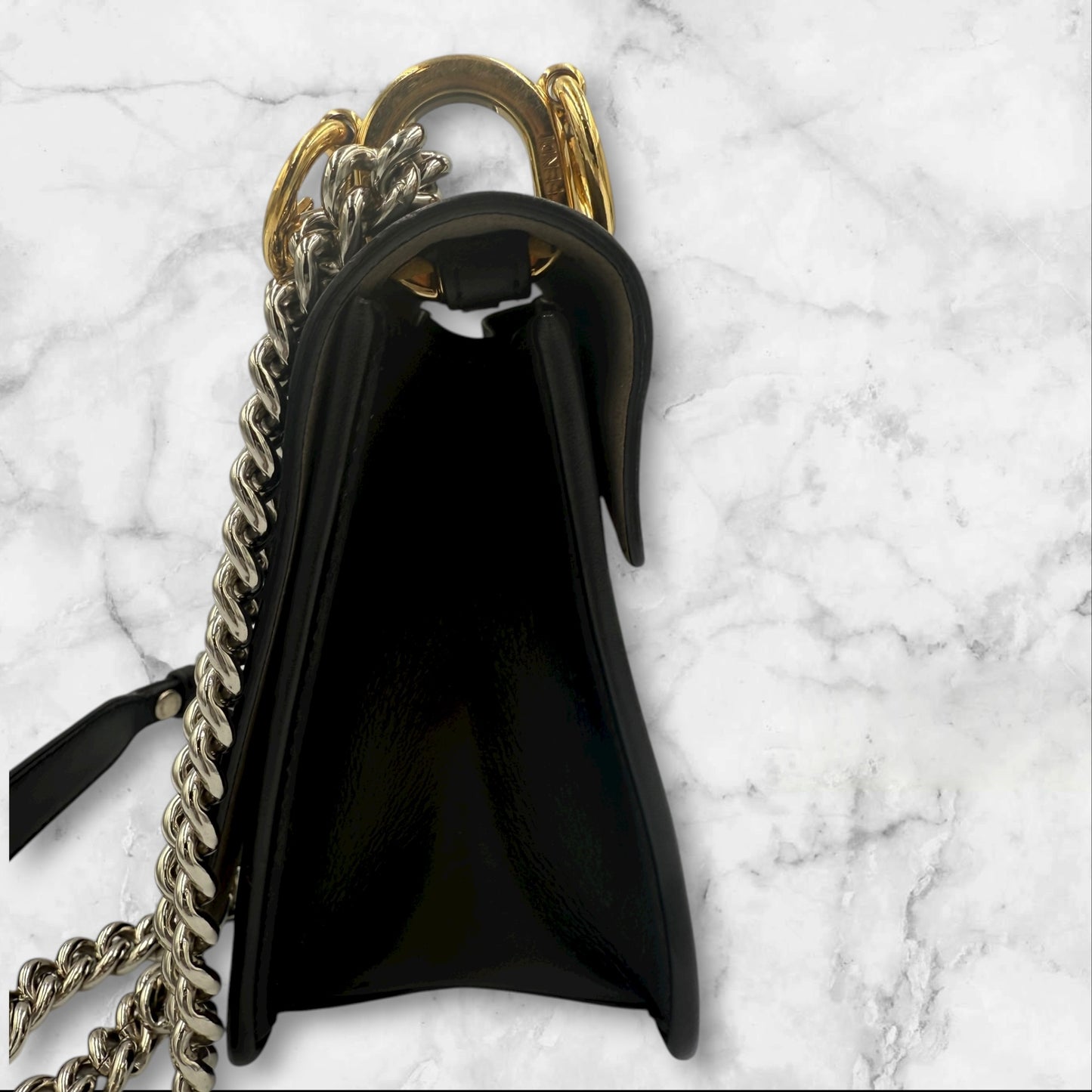 281. Fendi F Logo Kan I Leather Two Way Bag